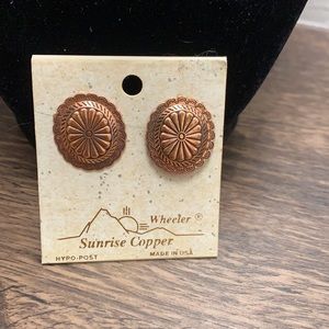Genuine Copper Southwestern Earrings
